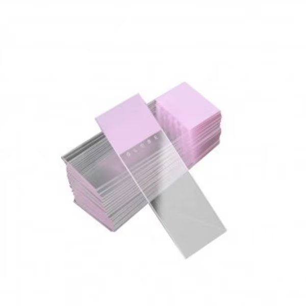 Diamond White Glass Microscope Slides, Frosted, Charged, Lilac, 144/PK, Globe Scientific, Mfr#: 195615-144L